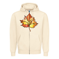 Sandshell withered leaf Zipper Hoodie - BarkalooDesign