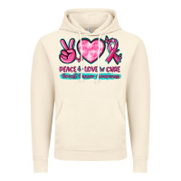 Vintage Artic Peace Love Cure Breast Cancer Awareness Vintage Hoodie - texasbilliewilder