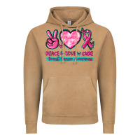 Vintage Camel Peace Love Cure Breast Cancer Awareness Vintage Hoodie - texasbilliewilder