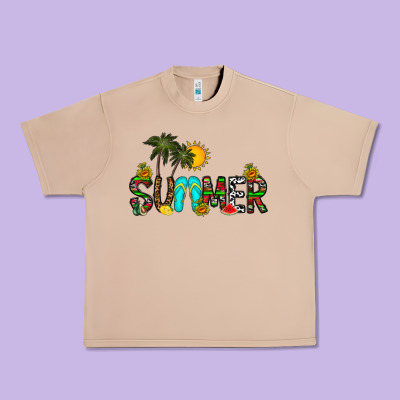 Summer Urban Heavy Tee Designed By Cowhidedigitalart