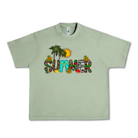 Oil Green summer Urban Heavy Tee - CowhideDigitalArt