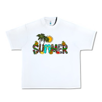 White summer Urban Heavy Tee - CowhideDigitalArt