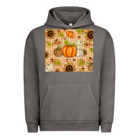 Pigment Tornado Fall Pumpkins and Sunflowers with Leopard Urban Hoodie - texasbilliewilder