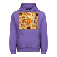Tulip Fall Pumpkins and Sunflowers with Leopard Urban Hoodie - texasbilliewilder