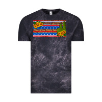 Cloud Black usa sunflower and cactus license plate Vintage Tee - HRA Design Shop