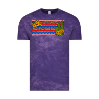 Cloud Purple usa sunflower and cactus license plate Vintage Tee - HRA Design Shop