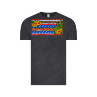 Vintage Black usa sunflower and cactus license plate Vintage Tee - HRA Design Shop