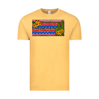 Vintage Mustard usa sunflower and cactus license plate Vintage Tee - HRA Design Shop