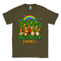Army Green hangin with my gnomes with rainbow Classic Tee - AdoDesignShop