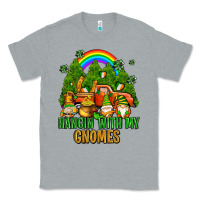 Heather Grey hangin with my gnomes with rainbow Classic Tee - AdoDesignShop