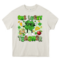 Cream one lucky teacher Heavy Core Tee - Artiststas