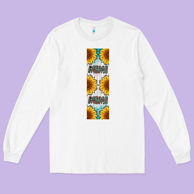 Mimi Sunflower Leopard  Pen Wrap Long Sleeve Tee Designed By Artiststas