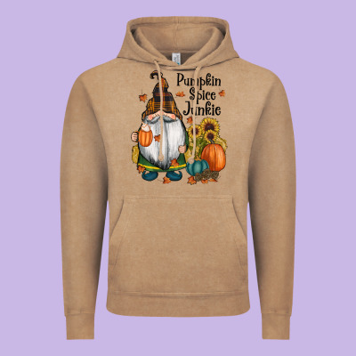 Pumpkin Spice Junkie Vintage Hoodie Designed By Ranaportraitstore
