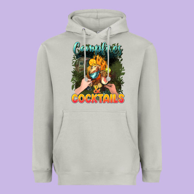 Campfirescocktails Heavyweight Hoodie Designed By Nancycooperartshop