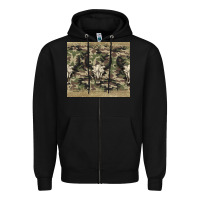 Black camouflage bull skull Zipper Hoodie - Jasminsmagicworld