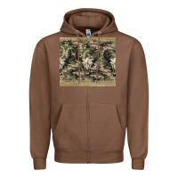 Chestnut camouflage bull skull Zipper Hoodie - Jasminsmagicworld