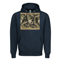 Navy camouflage bull skull Zipper Hoodie - Jasminsmagicworld