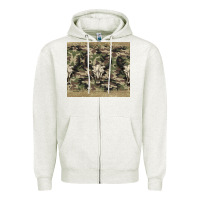Oatmeal Heather camouflage bull skull Zipper Hoodie - Jasminsmagicworld