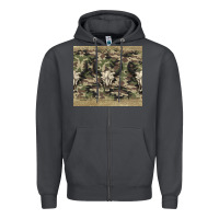 Smoke camouflage bull skull Zipper Hoodie - Jasminsmagicworld
