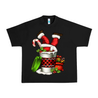 Black Santa claus in a coffee cup Urban Heavy Tee - FaDigitalArtStudio