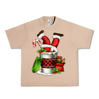 Burro Santa claus in a coffee cup Urban Heavy Tee - FaDigitalArtStudio