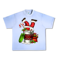 Grape Ice Santa claus in a coffee cup Urban Heavy Tee - FaDigitalArtStudio