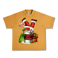 Peanut Butter Santa claus in a coffee cup Urban Heavy Tee - FaDigitalArtStudio
