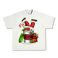 Pistachio Santa claus in a coffee cup Urban Heavy Tee - FaDigitalArtStudio