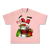 Salmon Santa claus in a coffee cup Urban Heavy Tee - FaDigitalArtStudio