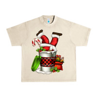 Sandshell Santa claus in a coffee cup Urban Heavy Tee - FaDigitalArtStudio