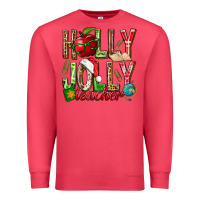 Cardinal holly jolly teacher Premium Sweatshirt - NancyCooperArtShop