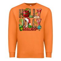 Carrot holly jolly teacher Premium Sweatshirt - NancyCooperArtShop
