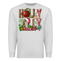 Dove Grey holly jolly teacher Premium Sweatshirt - NancyCooperArtShop