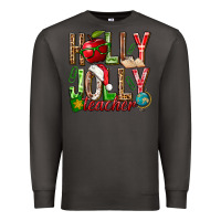 Smoke holly jolly teacher Premium Sweatshirt - NancyCooperArtShop