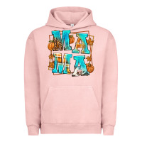Pigment Salmon Fall Mama Urban Hoodie - texasbilliewilder
