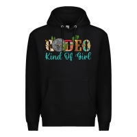 Black rodeo kind of girl Premium Hoodie - Artiststas