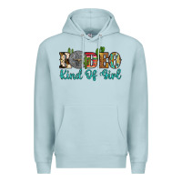 Blue Mist rodeo kind of girl Premium Hoodie - Artiststas