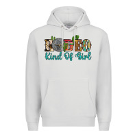 Dove Grey rodeo kind of girl Premium Hoodie - Artiststas
