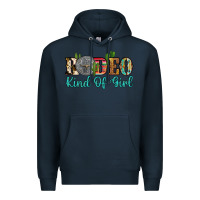 Navy rodeo kind of girl Premium Hoodie - Artiststas