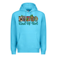 Ocean Blue rodeo kind of girl Premium Hoodie - Artiststas