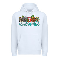 White rodeo kind of girl Premium Hoodie - Artiststas