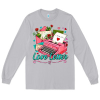 Moon Dust love letter with typewriter Long Sleeve Tee - AdoDesignShop