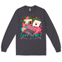 Smoke love letter with typewriter Long Sleeve Tee - AdoDesignShop