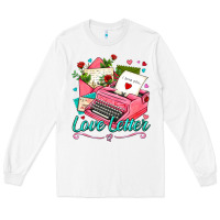 White love letter with typewriter Long Sleeve Tee - AdoDesignShop