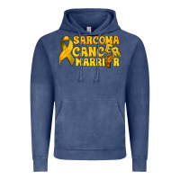 Vintage Denim Sarcoma Cancer Warrior Vintage Hoodie - texasbilliewilder