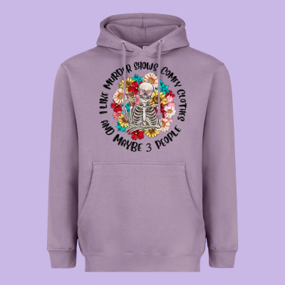 I Like Murder Shows Comfy Clothes And Like 3 Peopl Heavyweight Hoodie Designed By Maliassmallbusiness