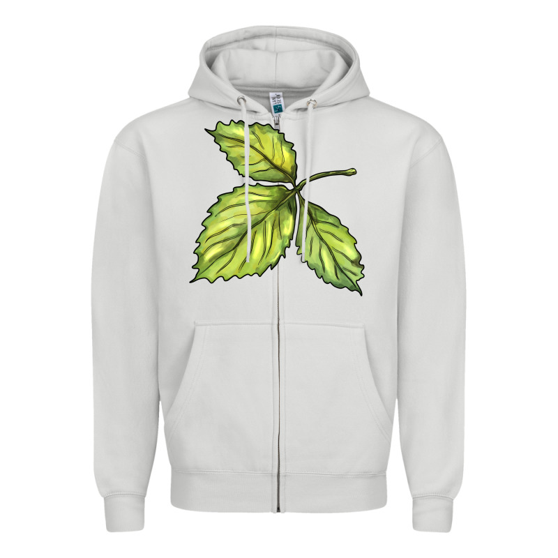 Green Leaf Zipper Hoodie by BarkalooDesign | Teevron