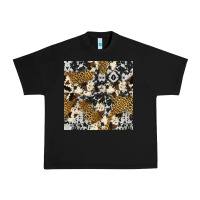 Black cowhide leopard seamless pattern Urban Heavy Tee - HRA Design Shop