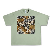 Oil Green cowhide leopard seamless pattern Urban Heavy Tee - HRA Design Shop