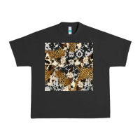 Pigment Black cowhide leopard seamless pattern Urban Heavy Tee - HRA Design Shop